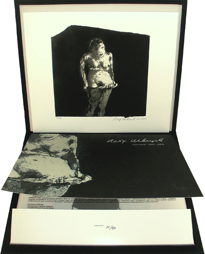 Альбом эстампов Петр Швецов Рисунки шелкография Album of prints Drawings Petr Shvetsov silkscreen 